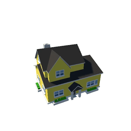Suburb House 2 Yellow